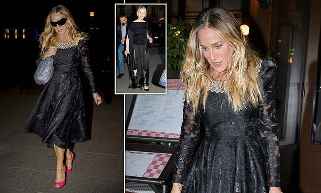 Sarah Jessica Parker and co-star Cynthia Nixon step out in Paris