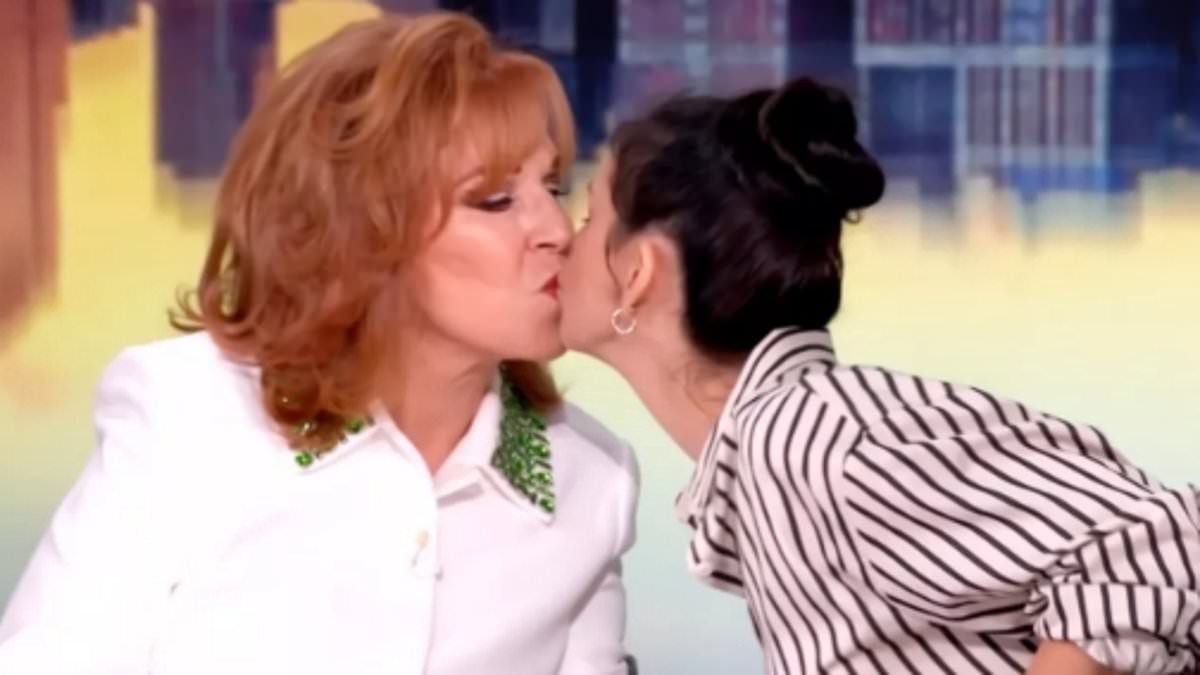 Joy Behar bizarrely begs Sarah Silverman to kiss her at the end of an interview on The View