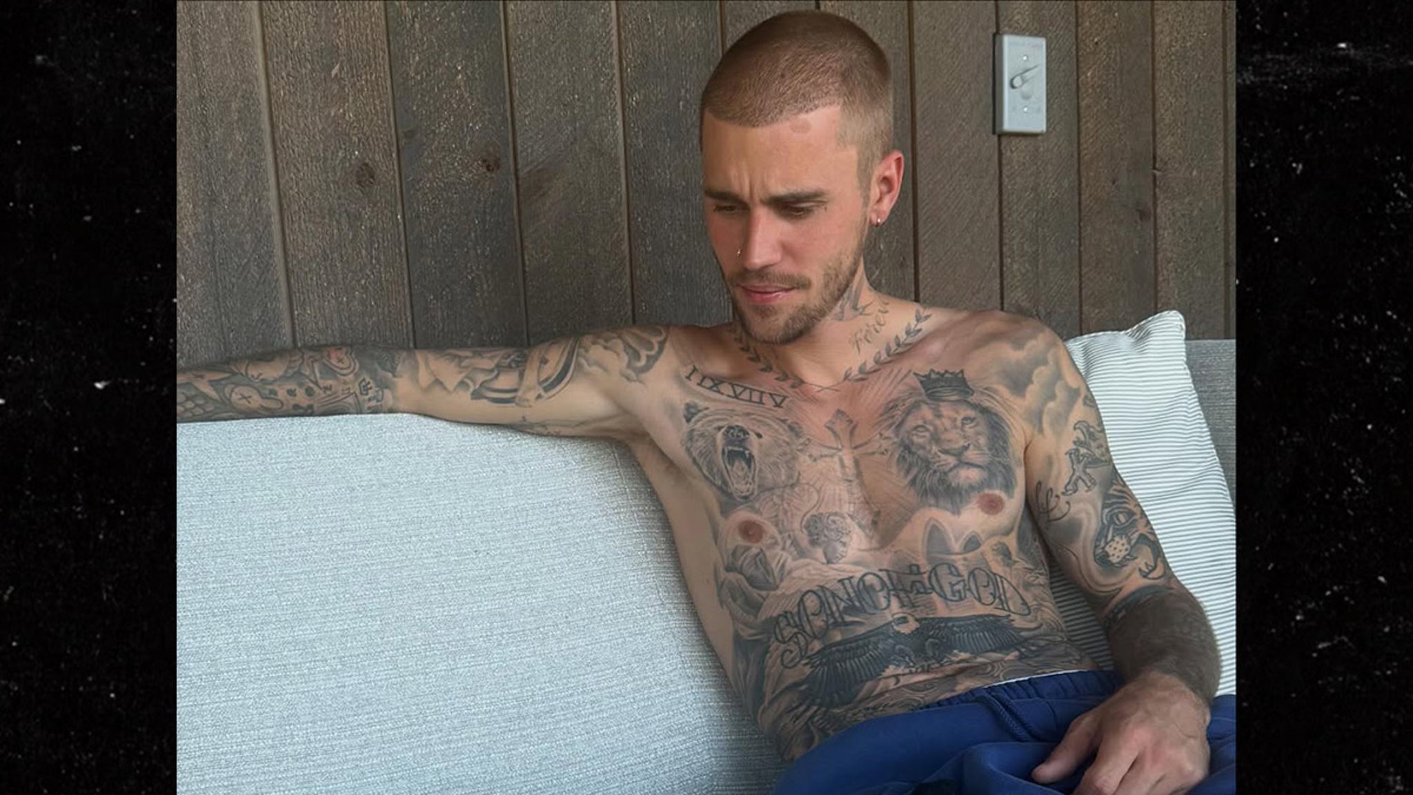 Justin Bieber's Ready for Shirtless Summer With Son Jack Blues Bieber