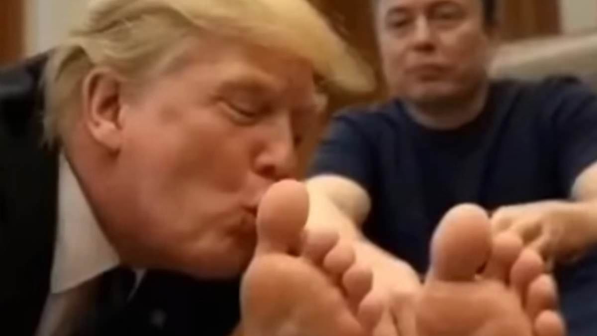 AI video of Trump kissing Elon Musk's feet was made by deep state worker 'on taxpayer dime'