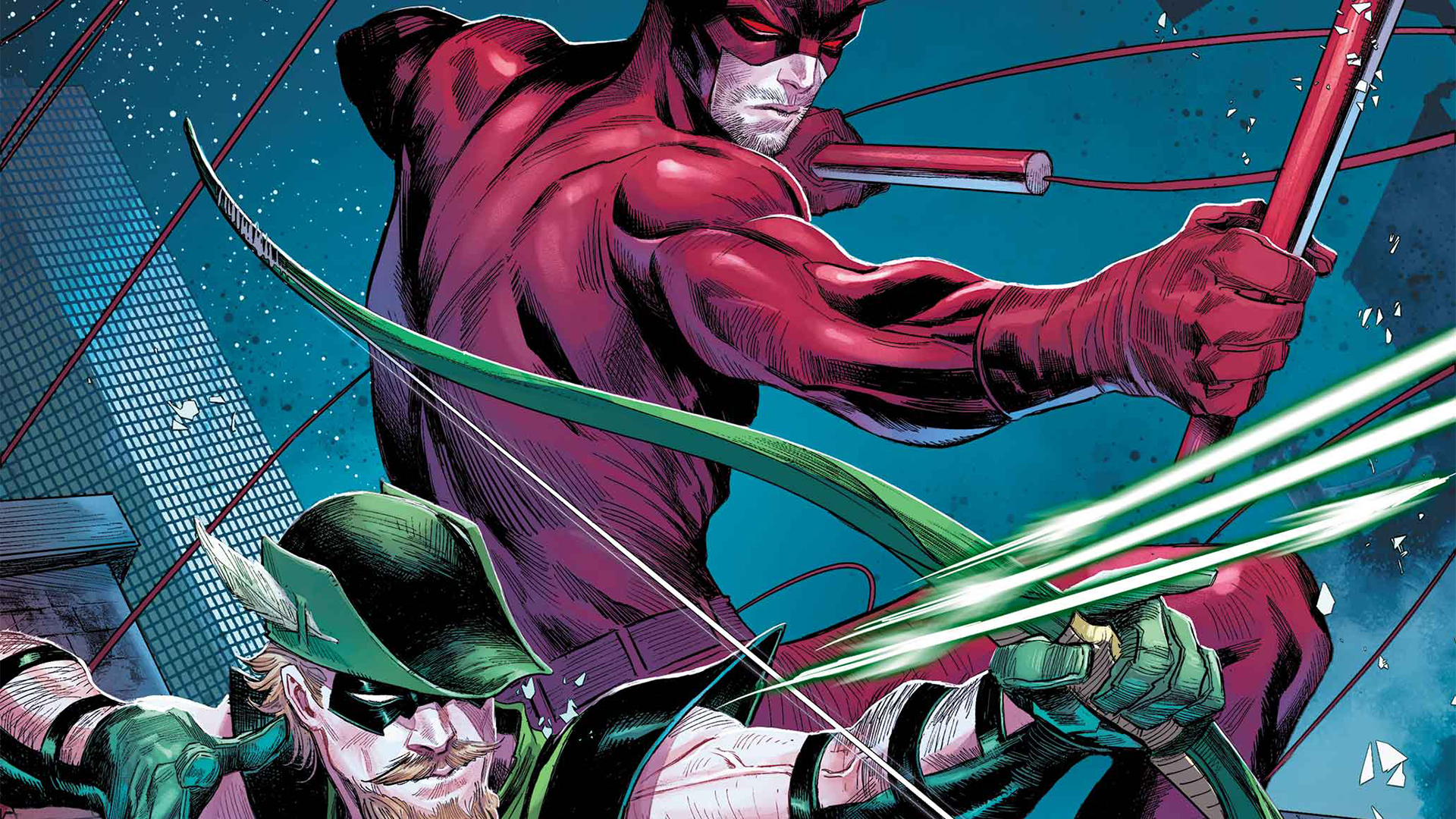 New Marvel/DC crossover has Kevin Smith returning to Green Arrow and Daredevil, Jeff the Landshark frolicking with Krypto, and Wonder Woman meeting Captain America