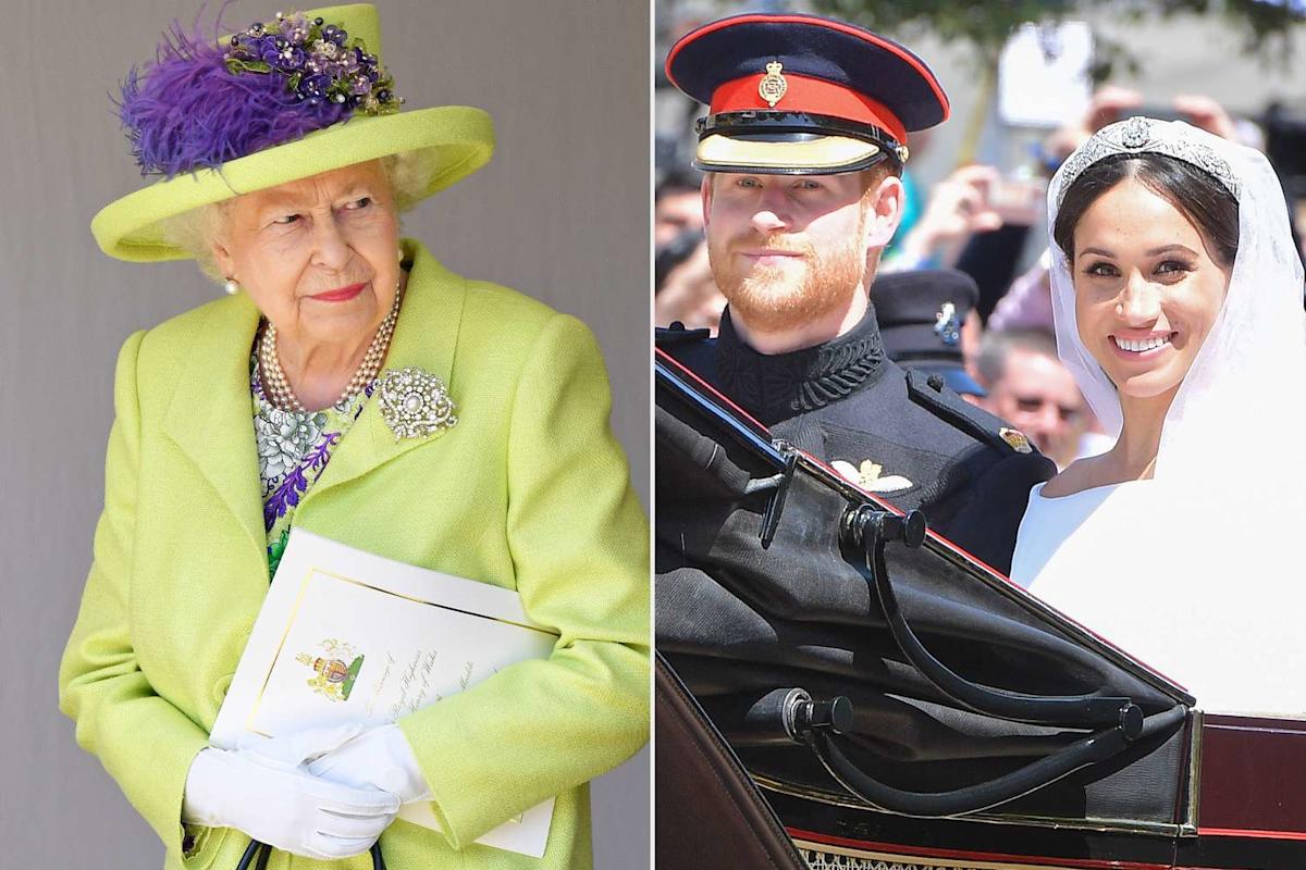Queen Elizabeth Was 'So Saddened' by Disagreement with Prince Harry and Meghan Markle Ahead of Their Wedding: Report