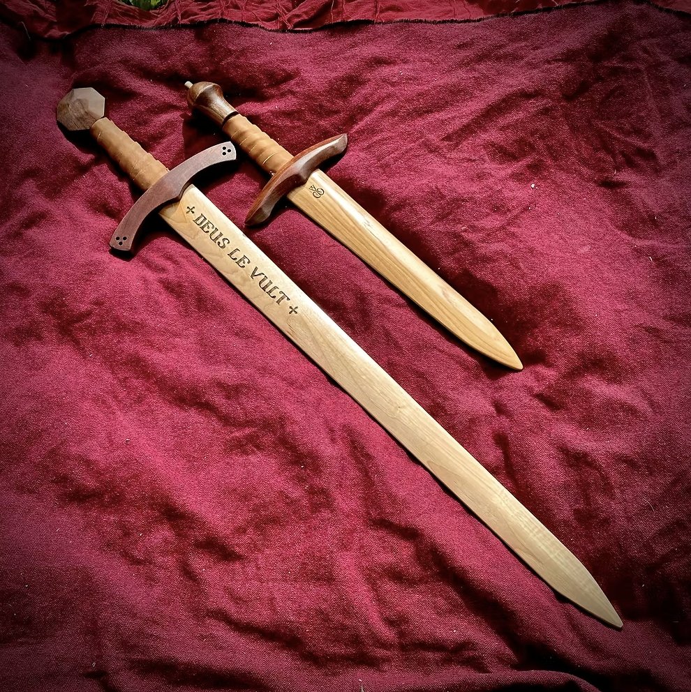 RT by @Cobratate: I recently came across a father of five children who is trying to build a business using his skills as a woodsmith. He builds high-quality wooden swords. @TheMiddleborne needs to sell 25 swords per month to cover his family expenses and turn a profit. He has been struggling to…