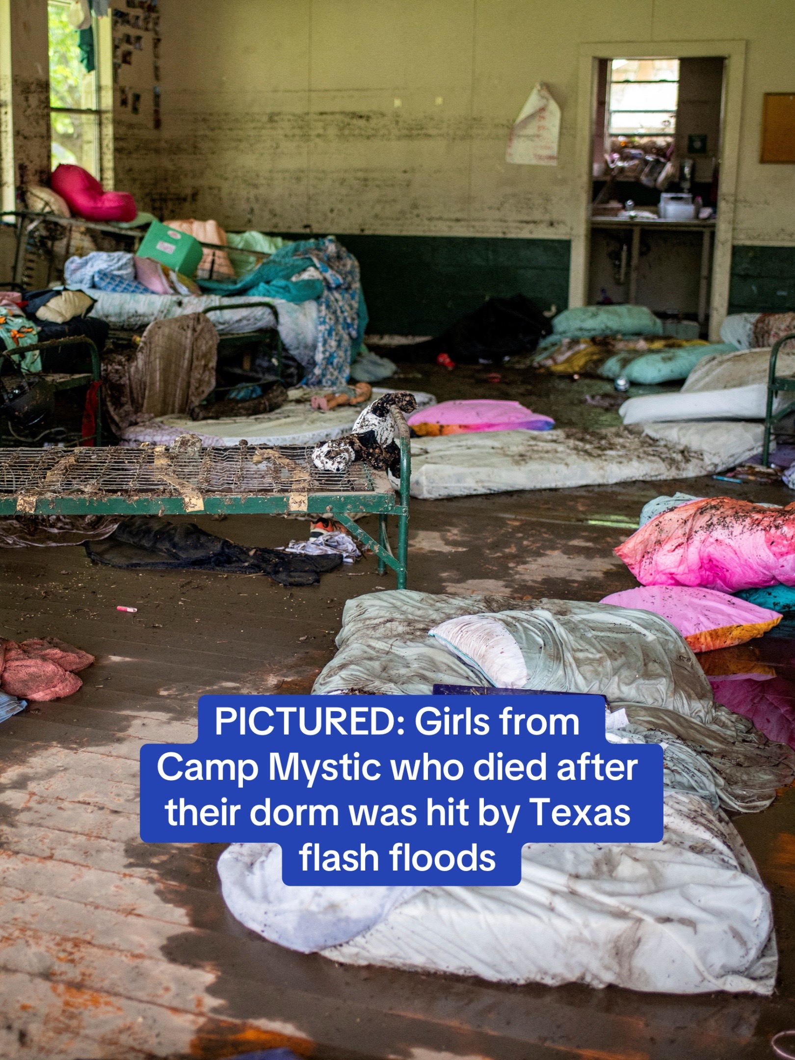 At least six girls have died after their dorm was hit by flash flooding. The campers at Camp Mystic in Hunt barely stood a chance after the powerful current slammed into them as they slept. They have been identified as Renee Smajstrla, eight, Janie Hunt, nine, Sarah Marsh, eight, Lila Bonner, nine, Eloise Peck, eight and Lainey Landry, nine. Lainey Landry's cousin confirmed that she is 'in heaven' and stated, 'the fact that she was found is somewhat of a miracle itself'. Read the latest on the Texas floods at DailyMail.com  #texas #rip #sad #girls #kids #missing #floods #flooding #scary #summercamp