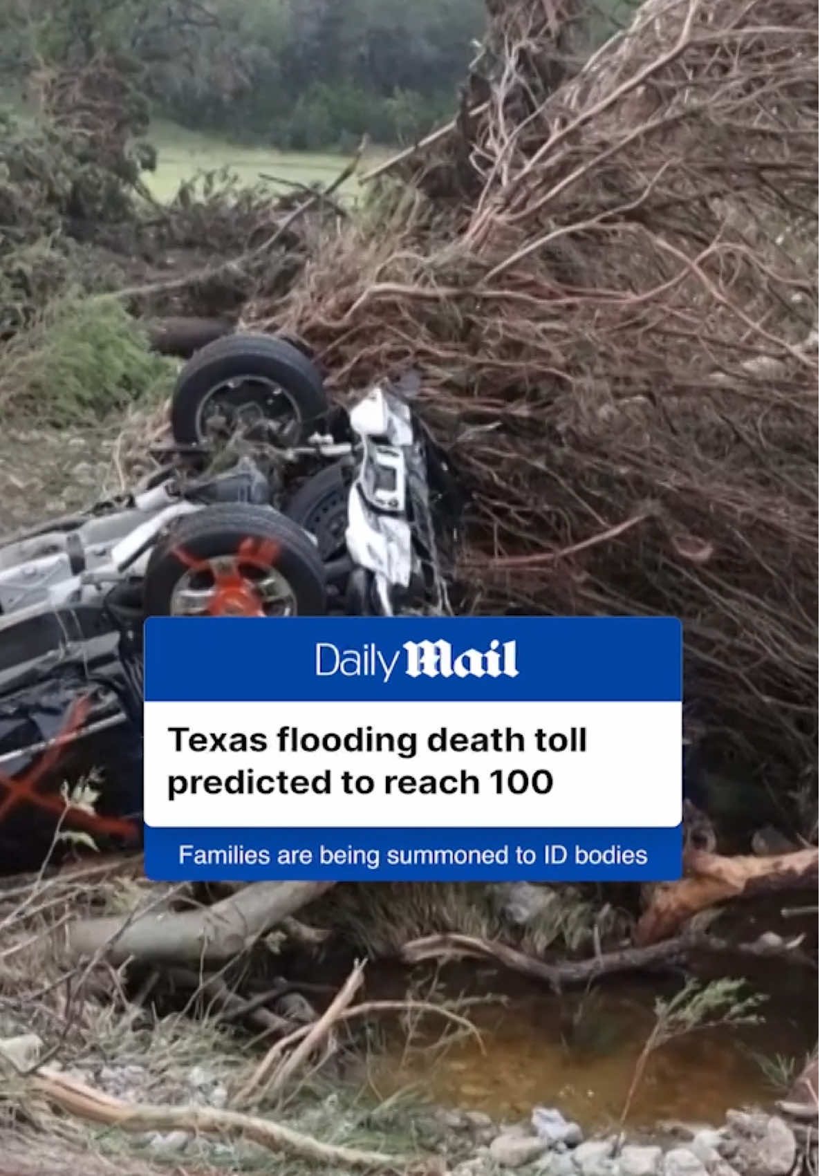 Texas's Emergency Management predicted the number of dead from the catastrophic flooding would top 100, Daily Mail can exclusively reveal. The estimate of the dead is vastly different than the message state officials are projecting publicly, insisting that they are still searching for people who are alive. As of Sunday morning, 69 had been confirmed dead, and 11 girls and one counselor from Camp Mystic are missing. Of the dead, 46 are adults and 21 are children, local officials said. Read the full details at DailyMail.com  #texas #death #floods #flooding #sad #weather #missing #rescue #breakingnews