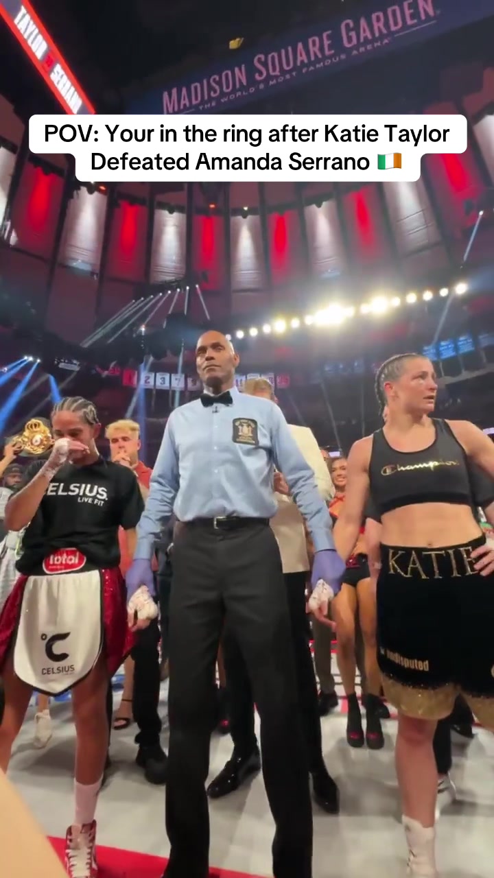 POV: Your in the ring after Katie Taylor Defeated Amanda Serrano 🇮🇪 #TaylorSerrano