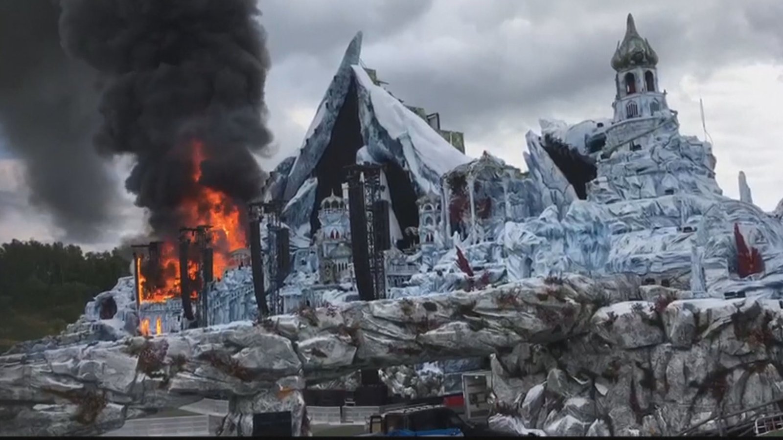 Fire destroys stage at Belgium's Tomorrowland festival