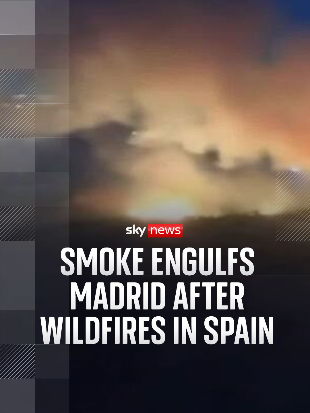 An uncontrolled wildfire has been burning outside Madrid, sending a giant cloud of smoke over the Spanish capital. #Spain #Europe #Weather
