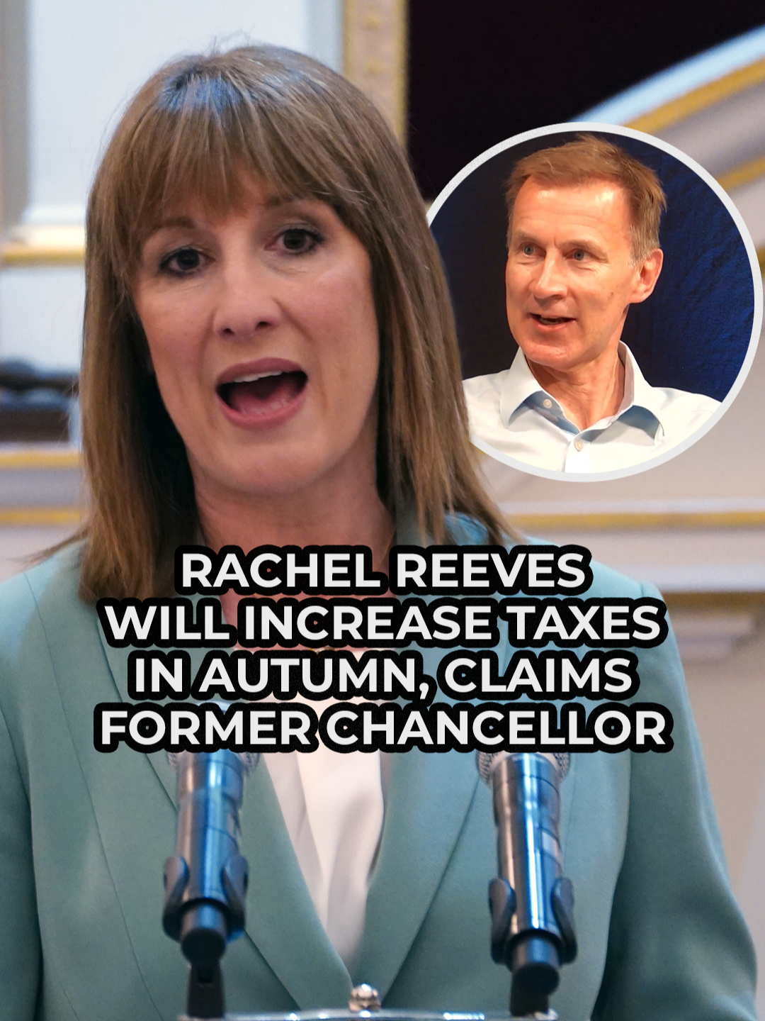 Jeremy Hunt fears Chancellor Rachel Reeves will put up taxes in the autumn statement. 🎧 Listen to Chopper's Political Podcast now #JeremyHunt #RachelReeves #ukpolitics #Labour #GBNews