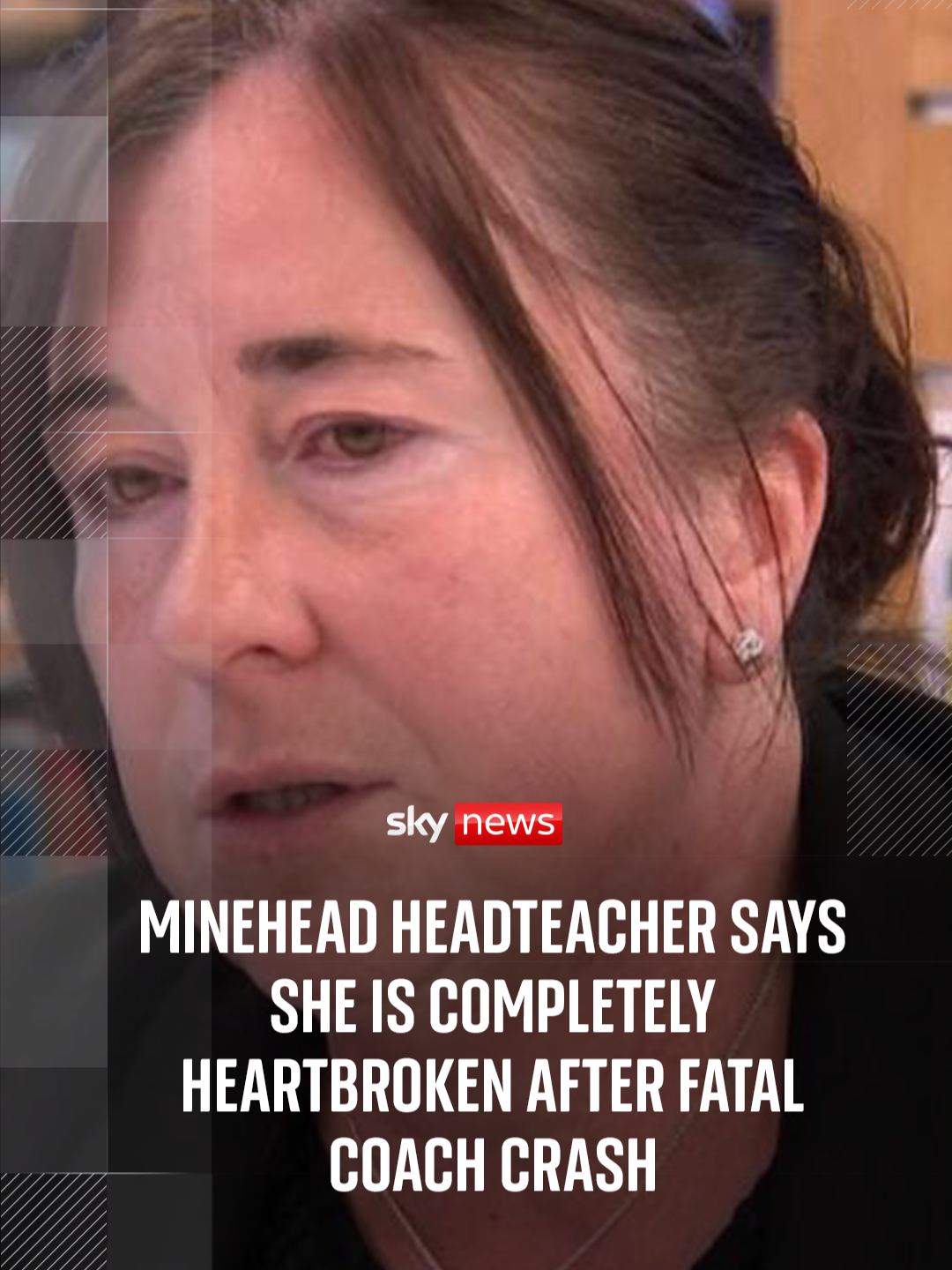 Minehead headteacher says she is completely heartbroken after fatal coach crash. #SkyNews #UK #Minehead