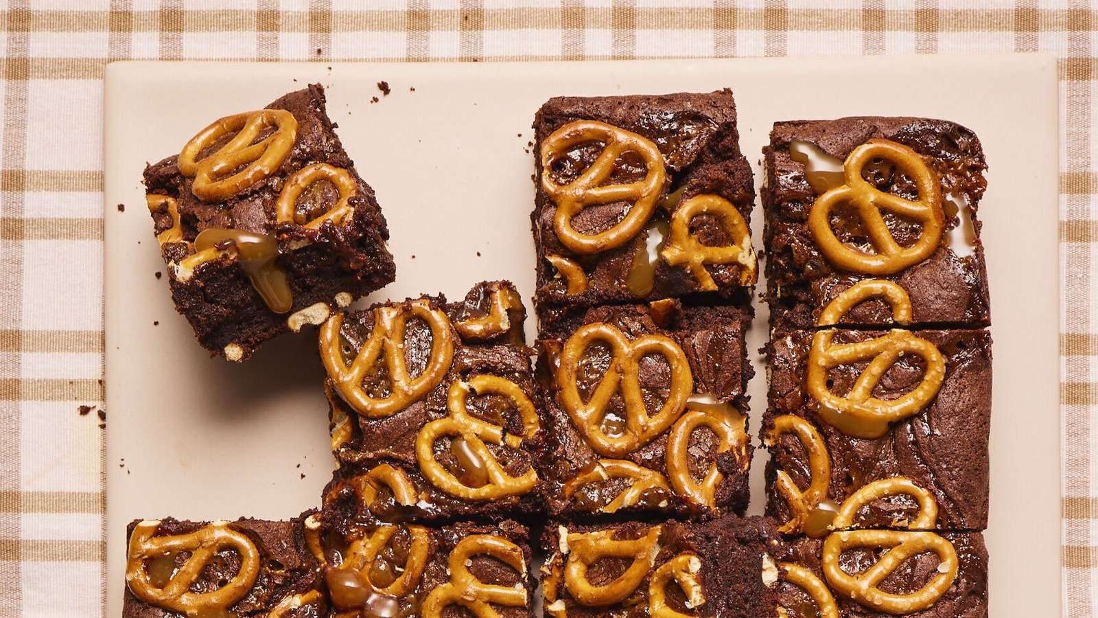 Jane Dunn's salted pretzel brownies