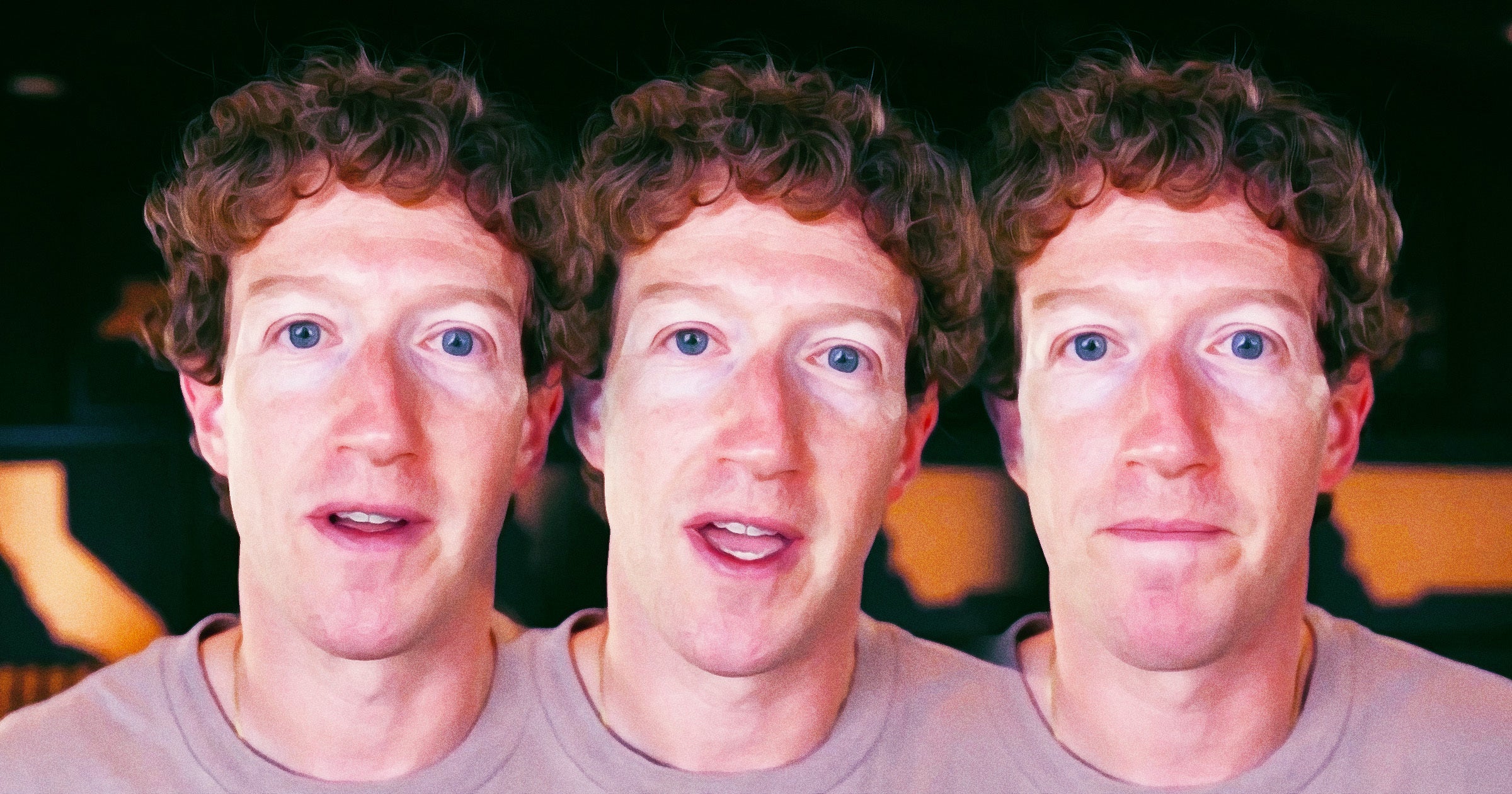 Mark Zuckerberg Looks Like He's Been Taken Hostage as He Explains Plan for Deploying AI Superintelligence
