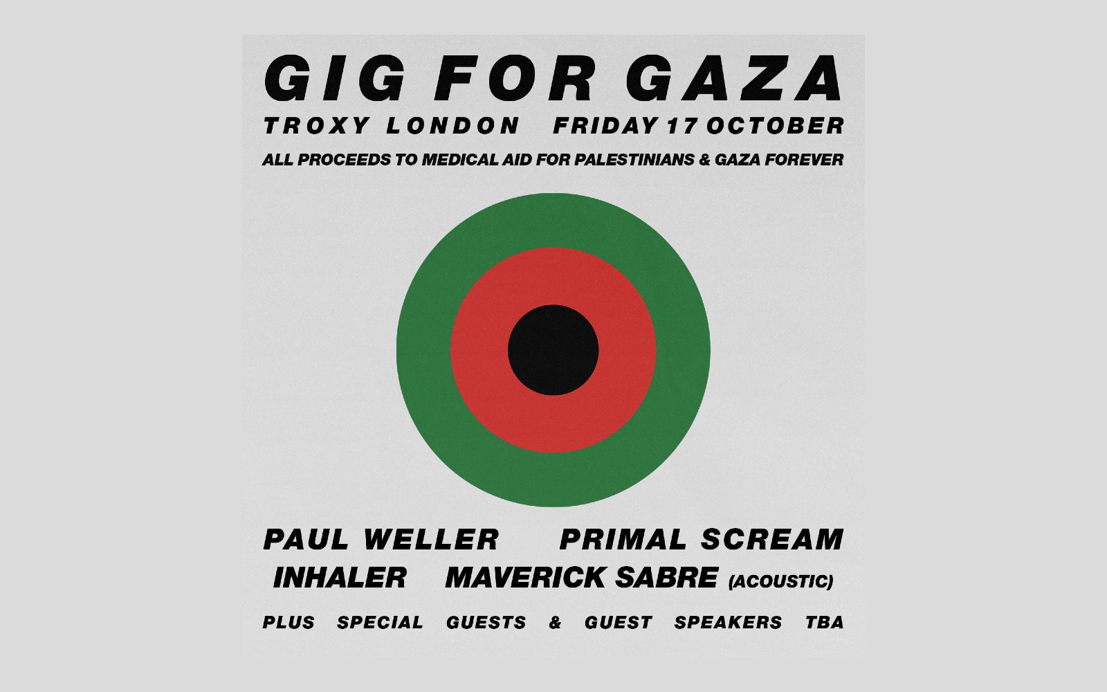 Troxy Is Hosting a Gig for Gaza
