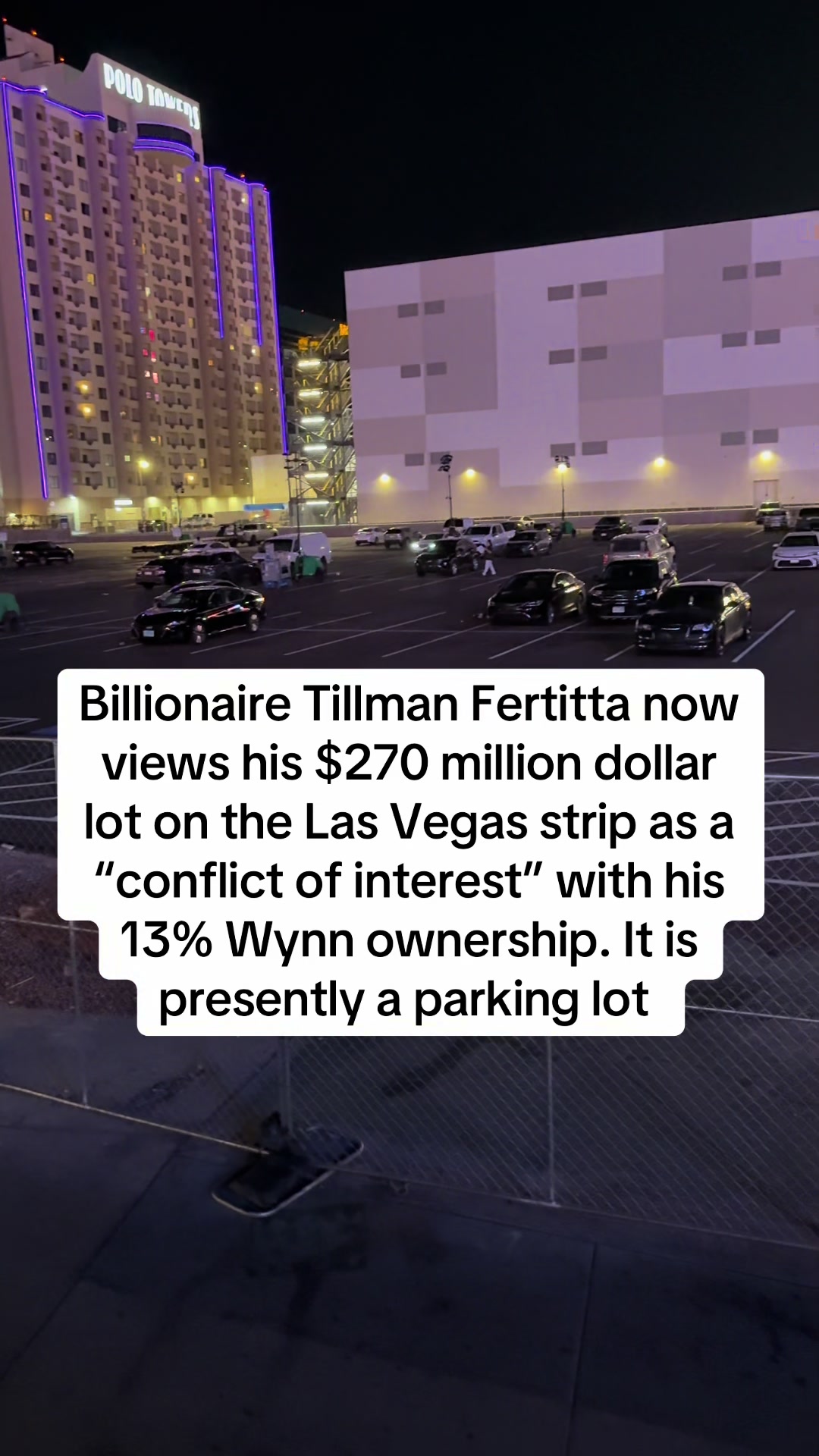 Tillman Fertitta is more interested in @wynnlasvegas