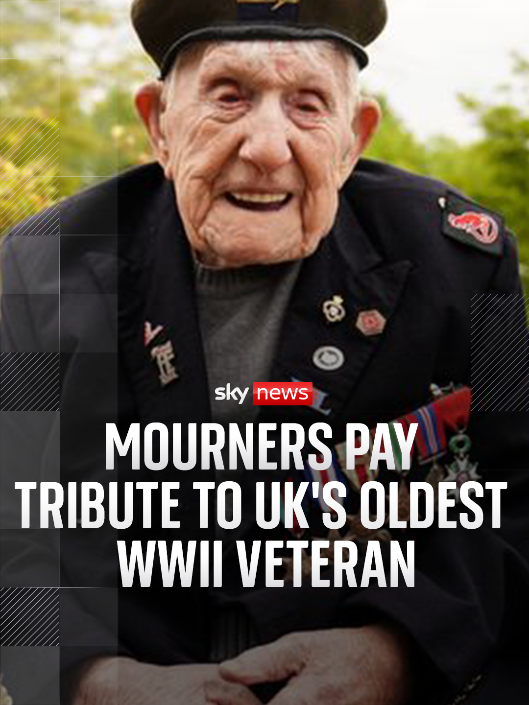 Mourners gathered to pay tribute to UK's oldest #WWII veteran Donald Rose was a #D-Day veteran who fought as a Desert Rat in #NorthAfrica. He was attached to the division who liberated #Bergen-Belsen #concentrationcamp in #1945.