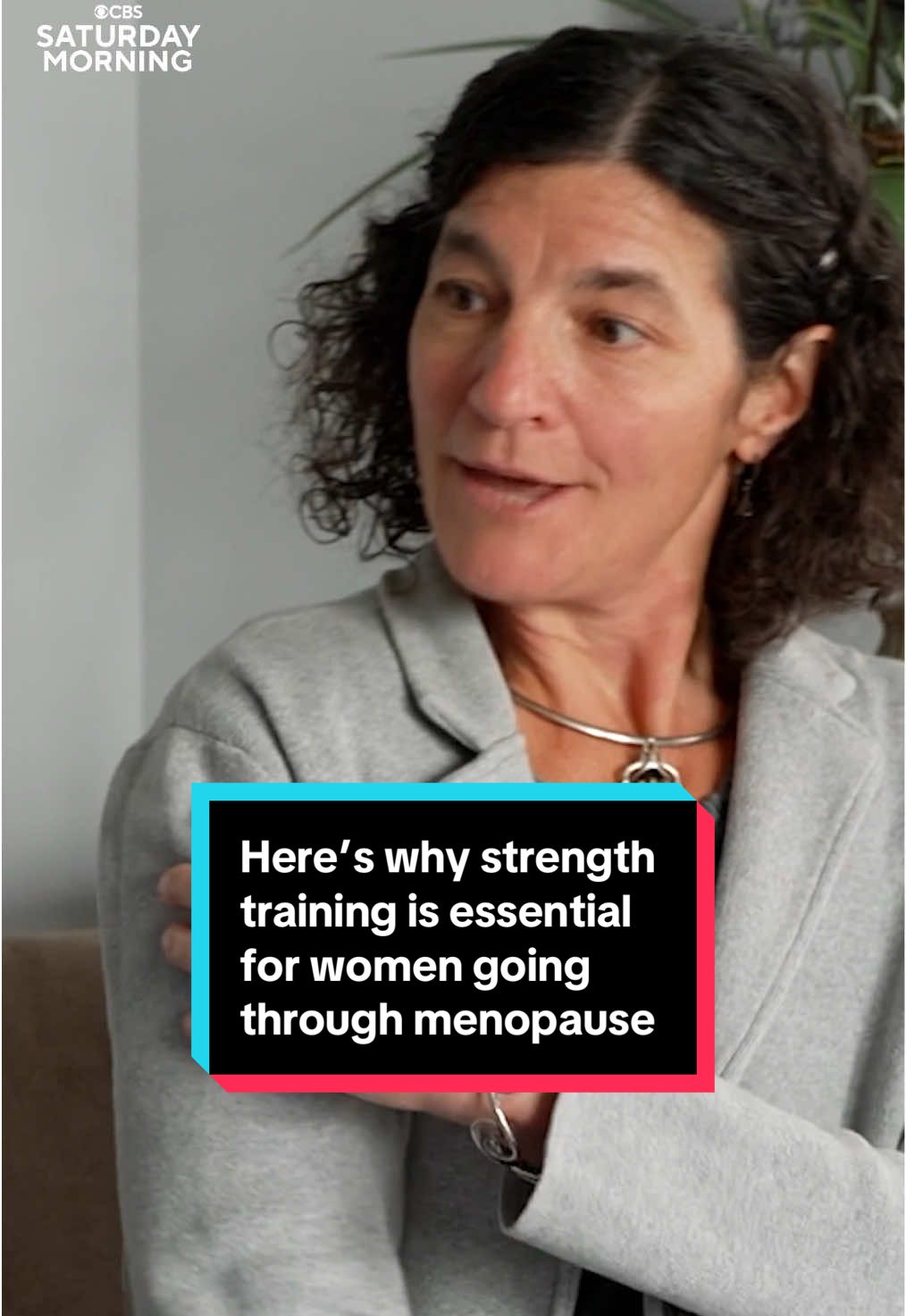 When women hit #menopause, the lack of estrogen causes bone density to drop, which is why strength training is essential for stimulating bone growth.  Dr. Jennifer Baker-Porazinkski explains why. #weightlifting #strengthtraining #health #womenshealth #perimenopause #healthtok
