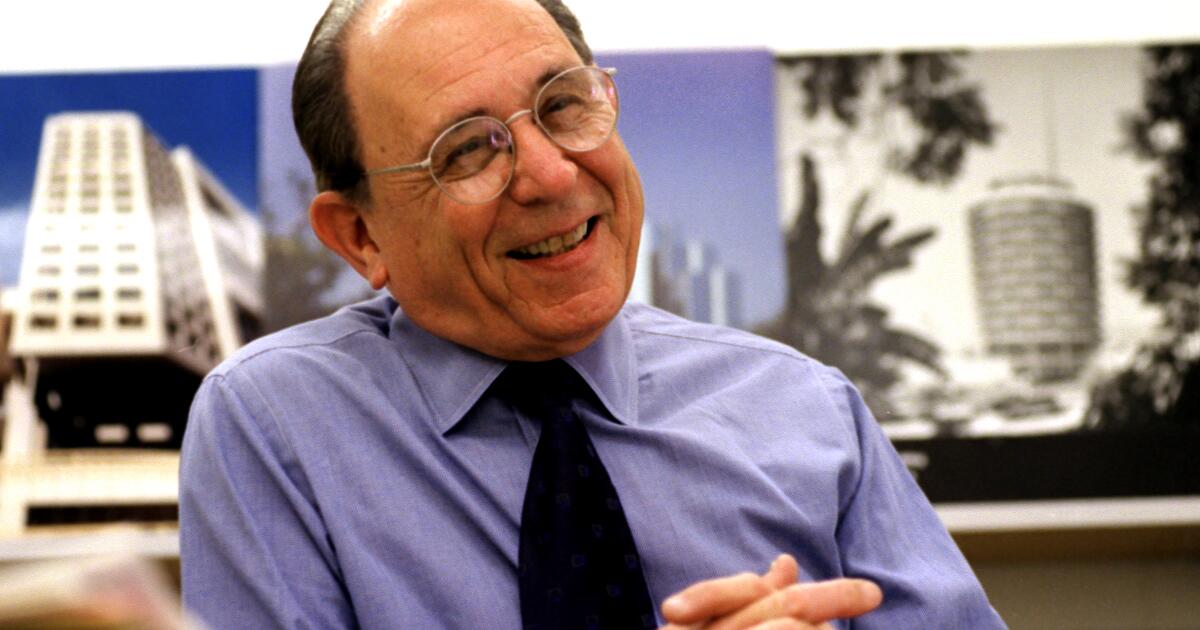 Louis Naidorf, architect behind L.A.'s iconic Capitol Records Building, dies at 96