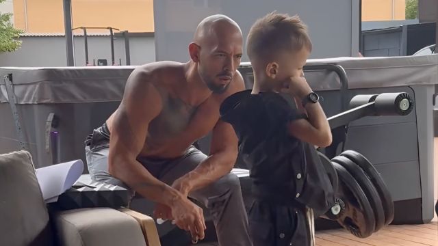 Andrew Tate Smokes Around His Young Son & Fans Aren’t Happy