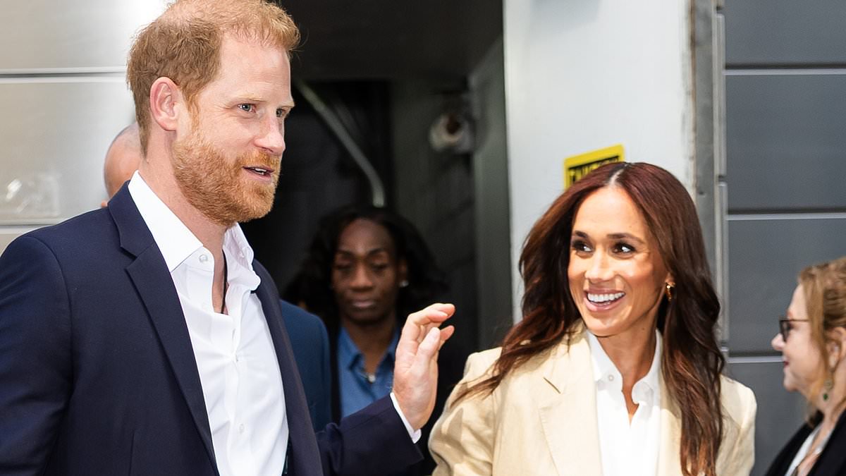 Harry has his eco-friendly credentials questioned after Meghan posts video of him surfing in artificial wave pool - instead of going to the beach