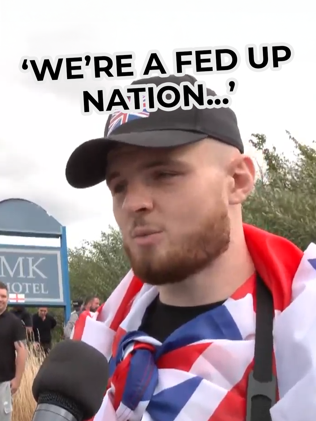 Conor Sadler explains his decision to organise a protest in response to the government’s use of hotels to accommodate migrants. Speaking to GB News, he said: 'We are sick of paying for these people. We are a fed up nation.' #MigrantCrisis #MigrantHotel #GBNews