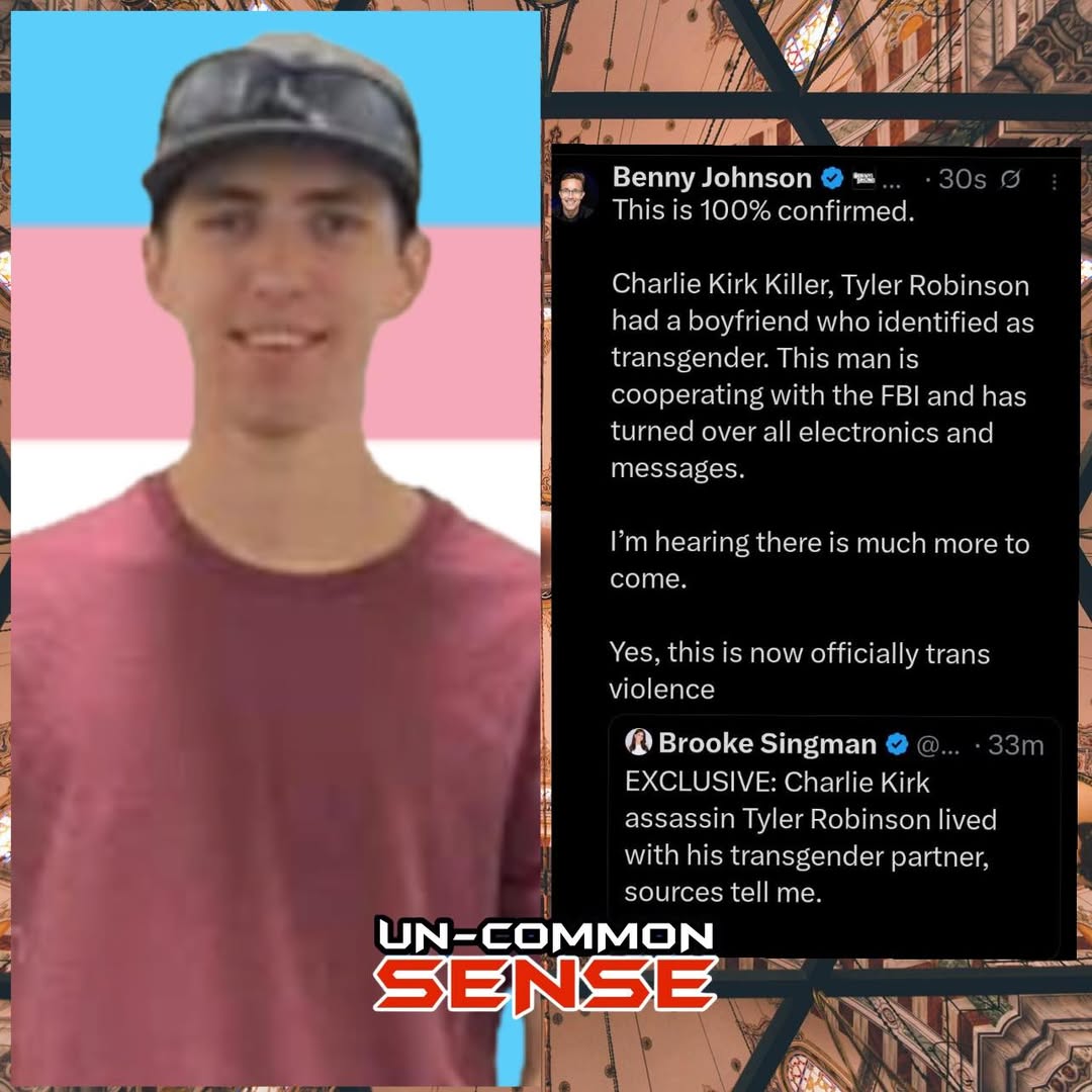 This is 100% confirmed. Charlie Kirk Killer, Tyler Robinson had a boyfriend who identified as transgender.  This man is...