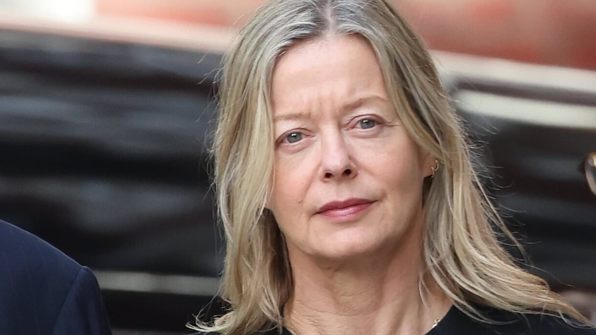 Duchess's daughter Lady Helen Taylor walks arm-in-arm with her father