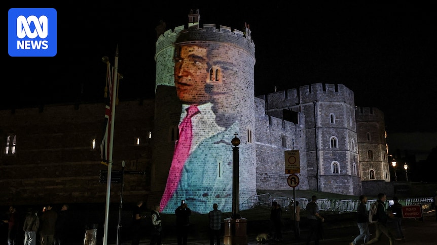 UK protesters beam Epstein video on castle ahead of Trump visit