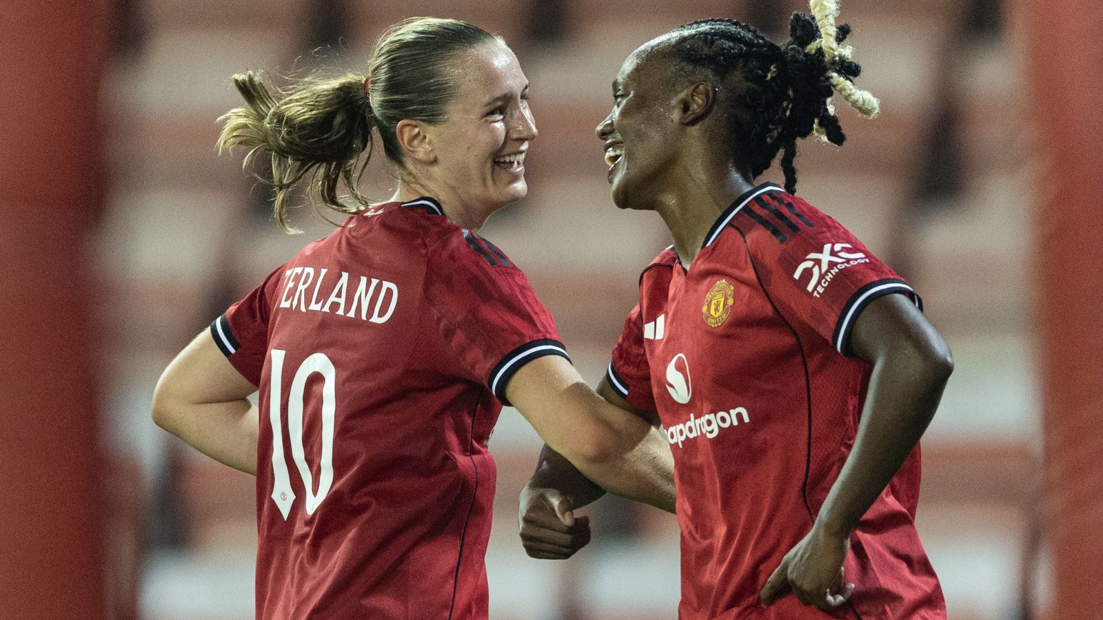 Man Utd 3-0 SK Brann (Agg: 3-1): Elisabeth Terland secures Women's Champions League league-phase spot for Marc Skinner's side with hat-trick
