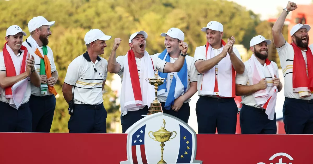 Rory McIlroy and Shane Lowry loved savage chants trolling Donald Trump