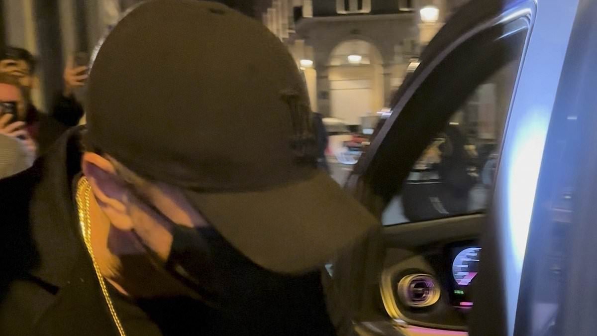 Leonardo DiCaprio, 50, goes out of his way to hide his face after romantic dinner with Vittoria Ceretti, 27, in Paris
