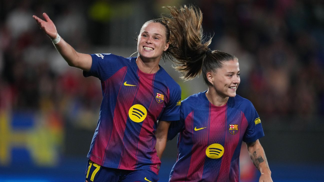 Barça put 7 past Bayern in emphatic start to UWCL