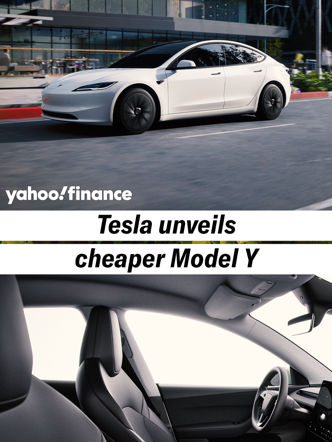 Tesla unveils cheaper Model Y for nearly $40K.