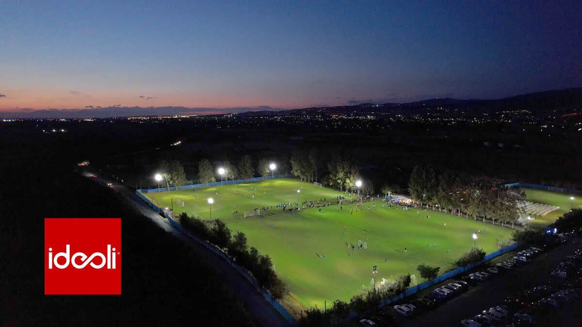 Ideoli Group Partners with European Soccer Legend Theodoros Zagorakis to Illuminate ZAGORAKIS7 ACADEMY with Advanced LED Stadium Lighting