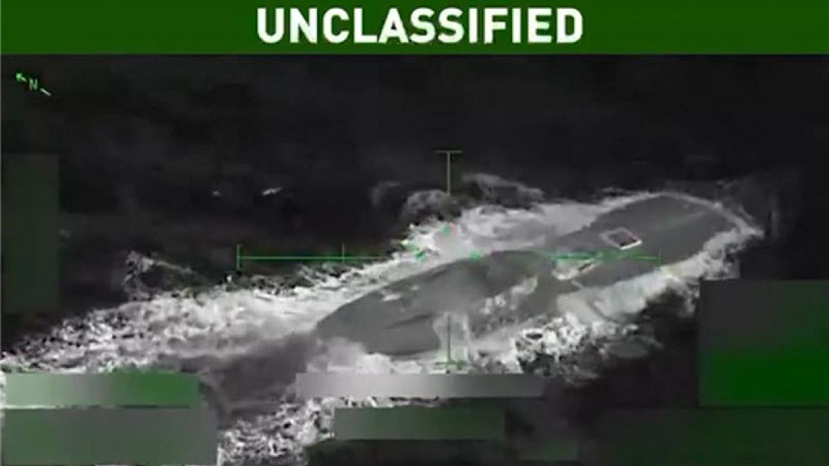 WATCH: Video shows US strike on suspected drug-carrying submarine