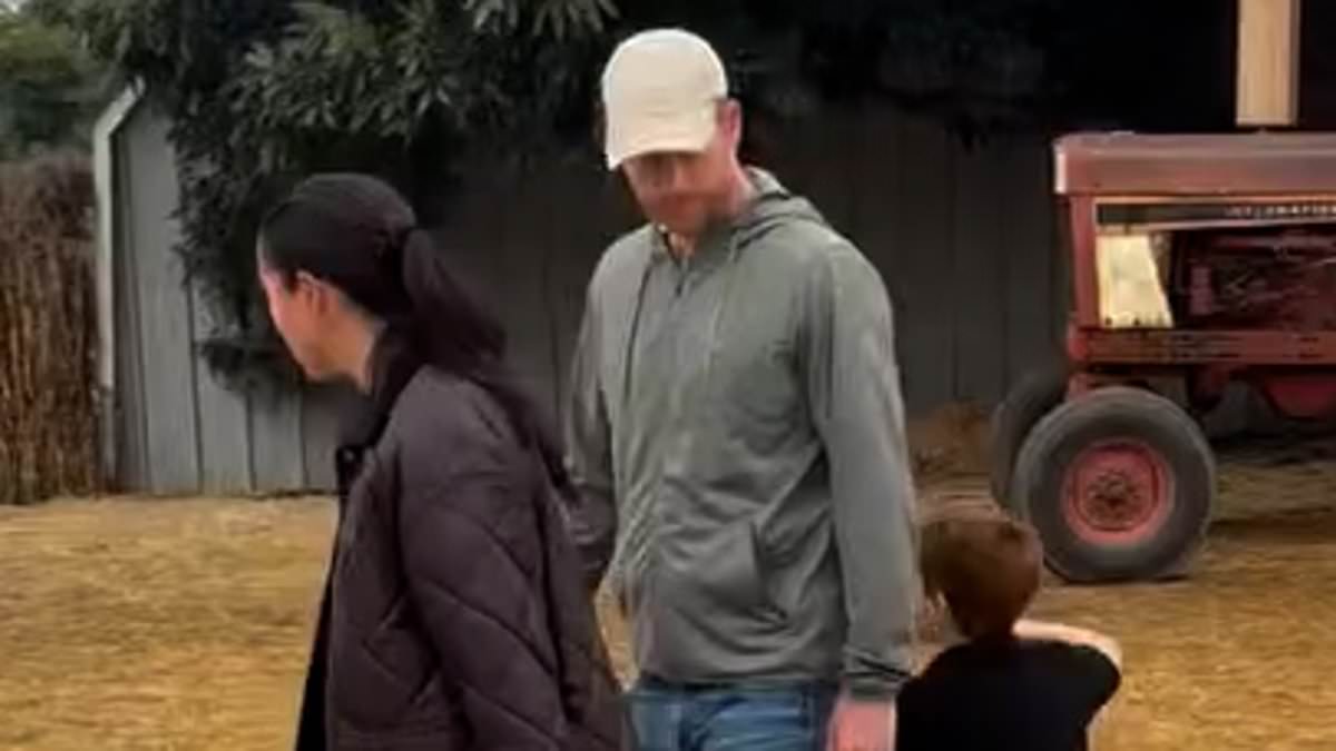 Meghan finally shows Archie and Lilibet's faces: All the details you might have missed in the Sussexes' pumpkin patch video - including a cameo by the royal's 'second husband'