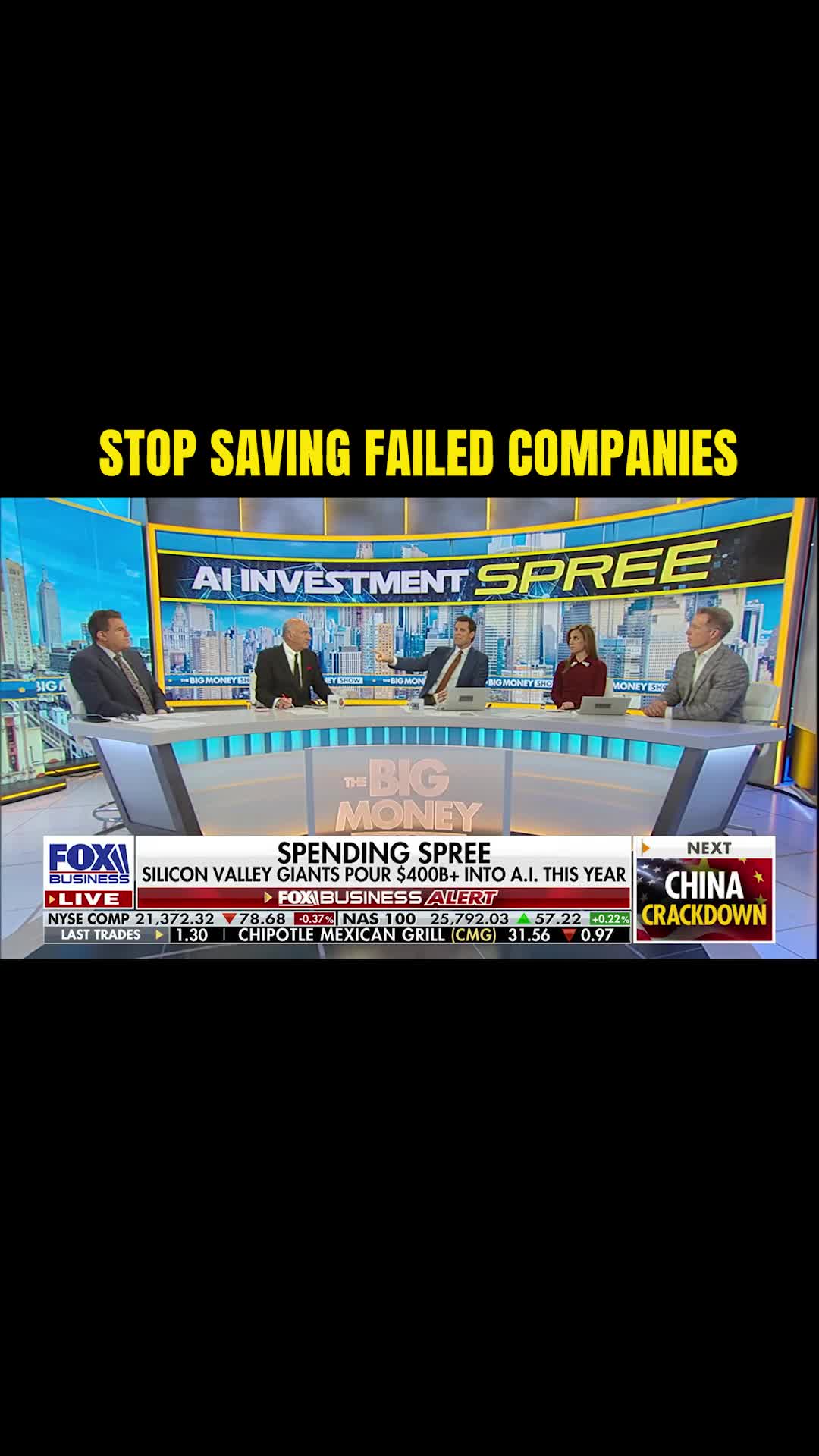 Capitalism only works when we let bad companies fail. It’s healthy. When you keep weak management alive, like Intel, you block innovation and waste capital. The strong players always absorb the assets, talent, and ideas left behind. That’s how markets evolve. The government’s job isn’t to pick winners and losers, it’s to get out of the way and let the dogs die.