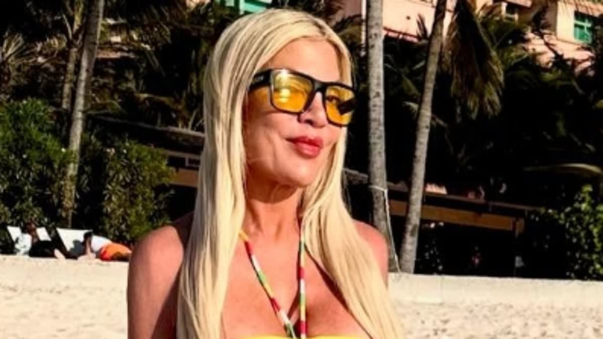 Tori Spelling claims she was SNUBBED by 'old friend' Kim Kardashian on Halloween... but not by mutual pal Jessica Simpson