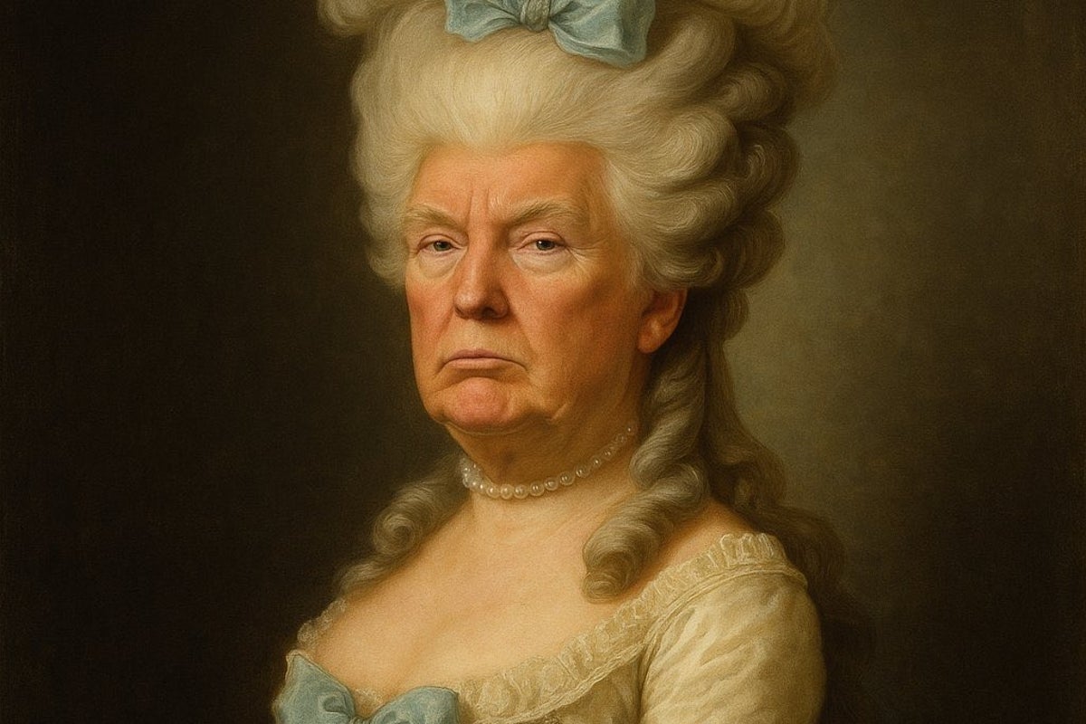 Newsom uses AI picture of Trump as Marie-Antoinette to blast his Mar-a-Lago trip