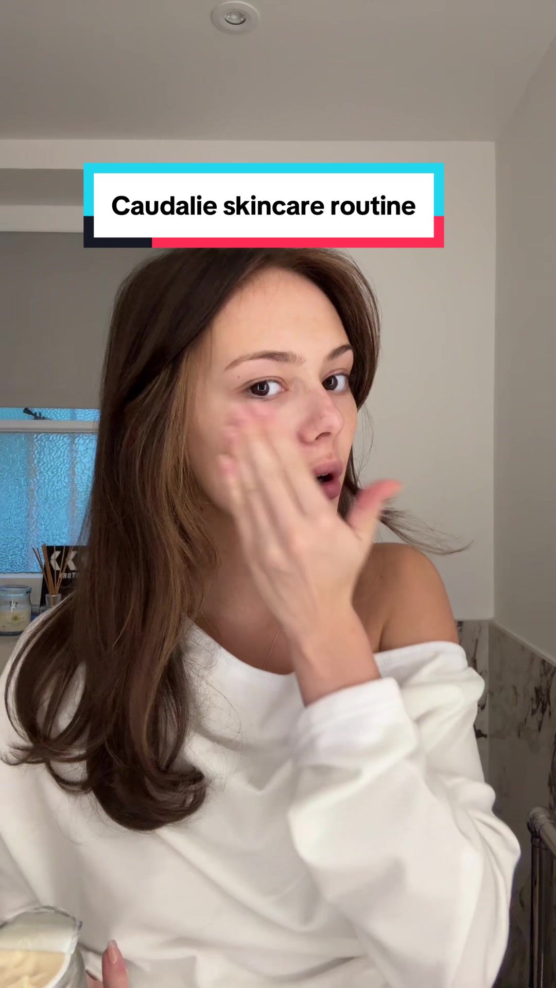 I do absolutely love @Caudalie and i always find its so gentle on my skin. This is my new full step routine #skincareroutine #skincareproducts #skincare #vlog