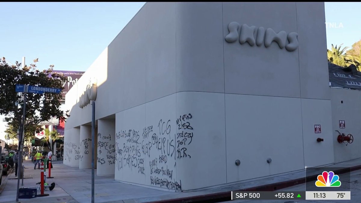 Kim Kardashian's flagship Skims store vandalized