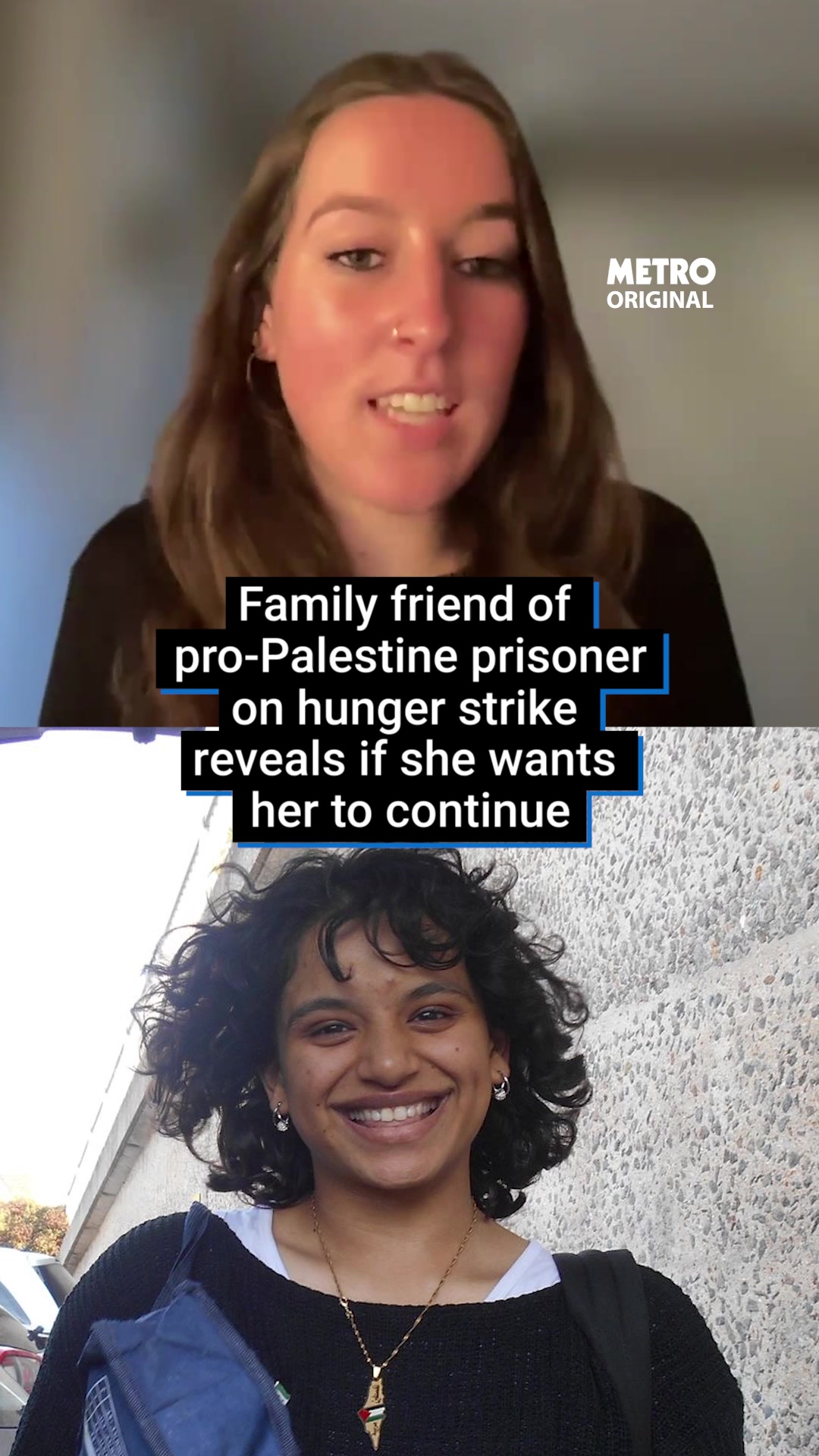 ‘She still wants you to hug her but she can’t hug you back.’ Metro spoke with Ella, the family member of imprisoned Palestine Action activist, Qesser Zehra who as of Saturday, is on day 41 of her hunger strike. #hungerstrike #palestineaction #ukprison