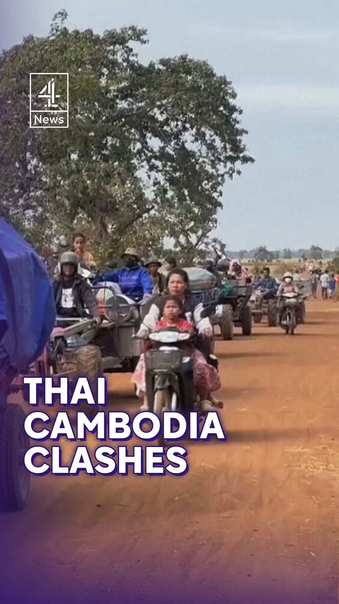 Further clashes have erupted on the border between Thailand and Cambodia amid escalating tensions between the two countries.   Thai officials said four of its soldiers were killed today while Cambodia announced at least 11 civilians had been killed yesterday. So far over 700,000 people have been displaced.  It's a conflict President Trump claimed to have resolved in July, but fighting erupted again this week.  Last night, Mr Trump claimed on Truth Social to have brokered another truce claiming both parties would "cease all shooting" - but the Thai Prime Minister has insisted fighting will continue.   #Thailand #Cambodia #Clashes #Channel4News