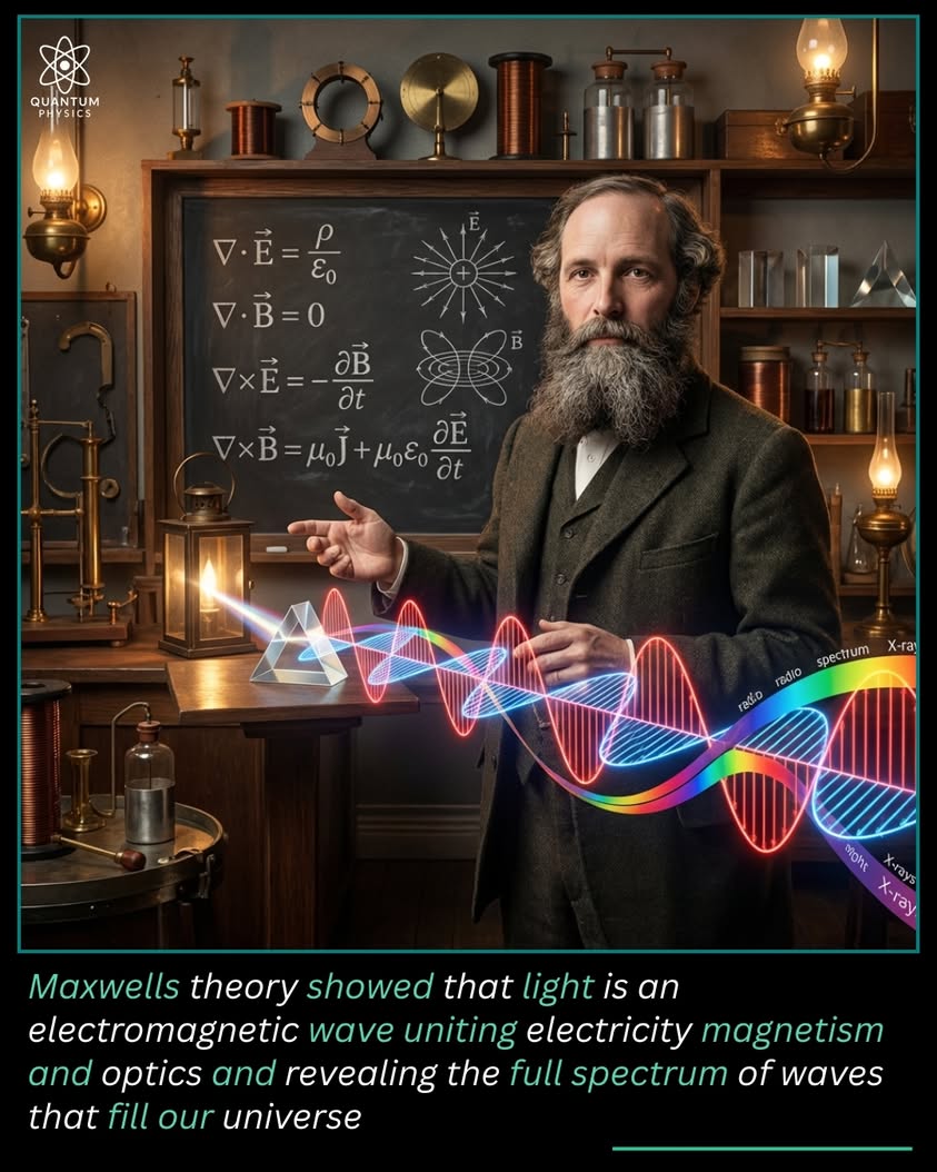 James Clerk Maxwell changed science by showing that light is an electromagnetic wave. In the eighteen sixties he brought...