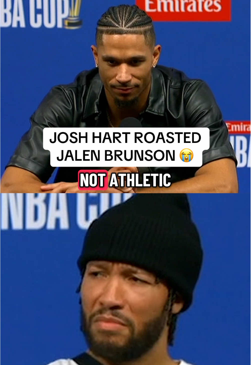 #JoshHart didn’t have to do #JalenBrunson like that 😂 #NBA #Knicks #basketball
