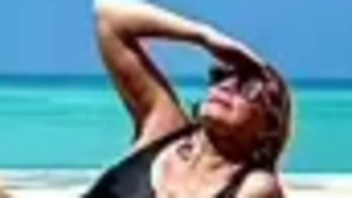 Kim Cattrall, 69, stuns in a black swimsuit on Maldives honeymoon