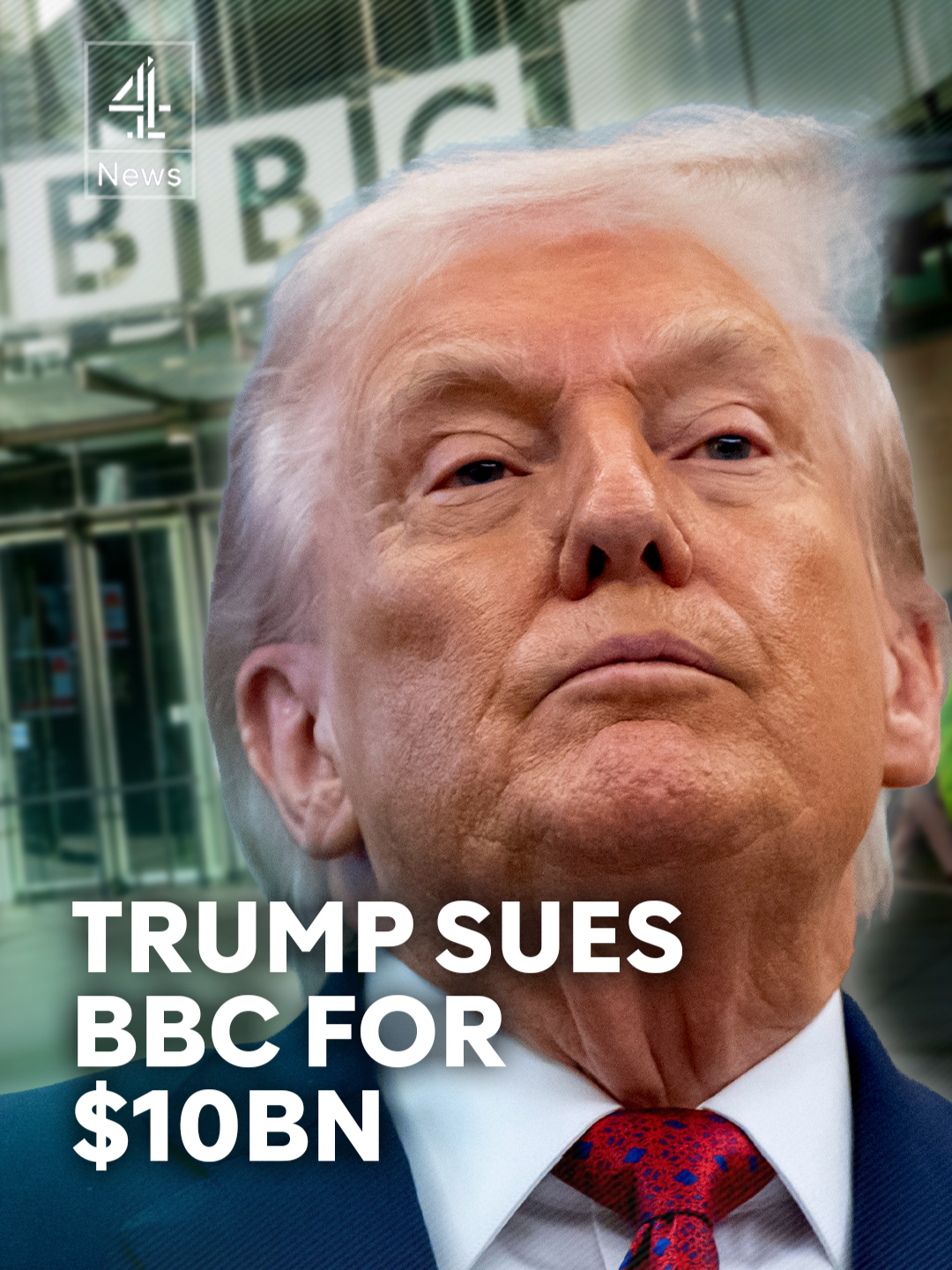 US President Donald Trump has filed a defamation lawsuit against the BBC over an edit of his speech on 6 January 2021 featured in a Panorama documentary. He has requested up to $10bn in damages to his reputation, and alleges that the British broadcaster put “terrible words” in his mouth and  “intentionally, maliciously, and deceptively” edited his remarks. Will he be able to win the lawsuit? #c4news #Trump #UKnews