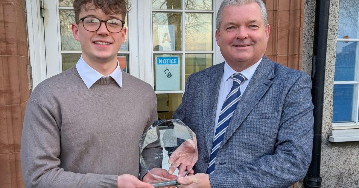 Penrith student wins top business prize from Cumbrian firm