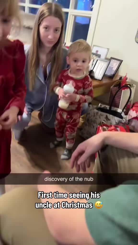 Bro was mesmerized 💀 @Macrodosing (🎥:@cait, BSN RN) #christmas