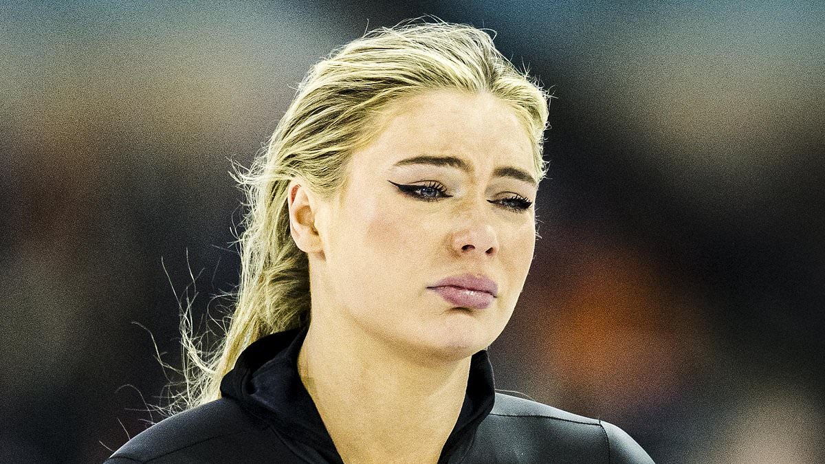 Jake Paul watches helplessly as speed skater fiancée leaves Olympic qualifying in tears after disaster strikes