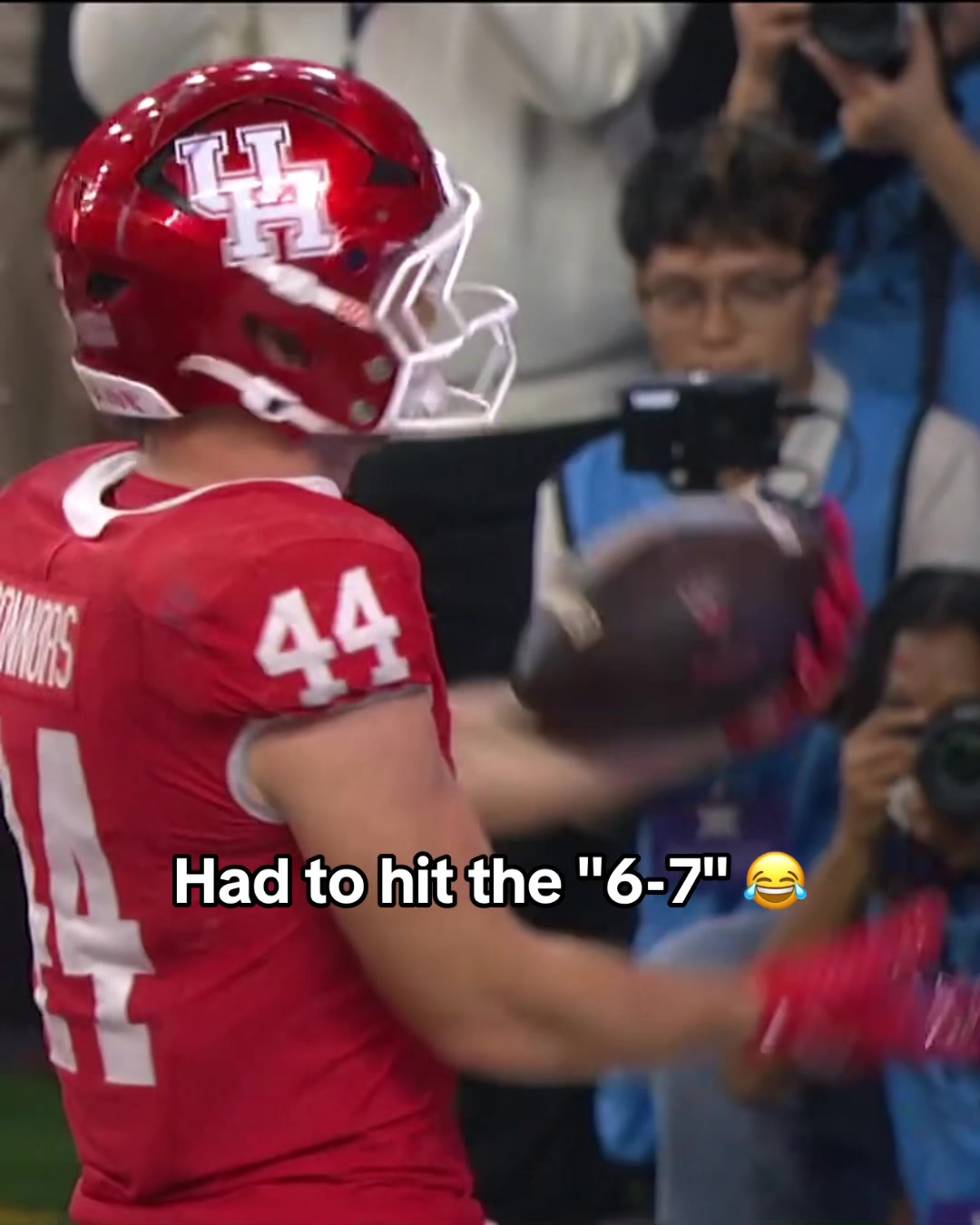 No. 21 Houston takes the late lead over LSU 👀 #houston #lsu #collegefootball #cfb #football